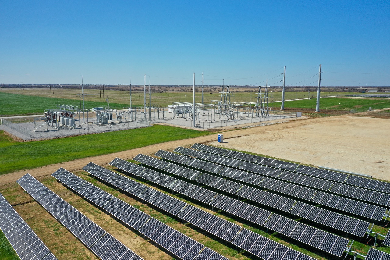 Gainesville Texas solar shot